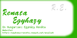 renata egyhazy business card